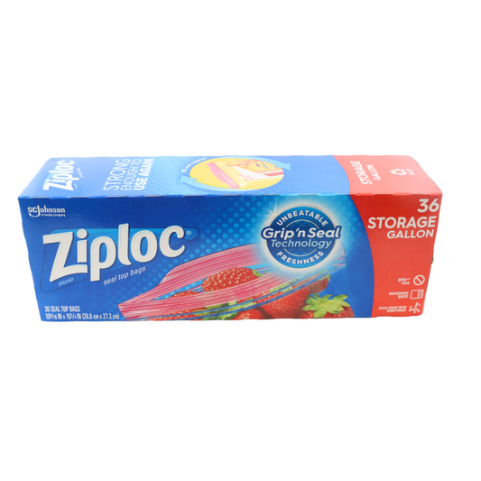 Ziploc Seal Top Bags 36 Storage Gallon