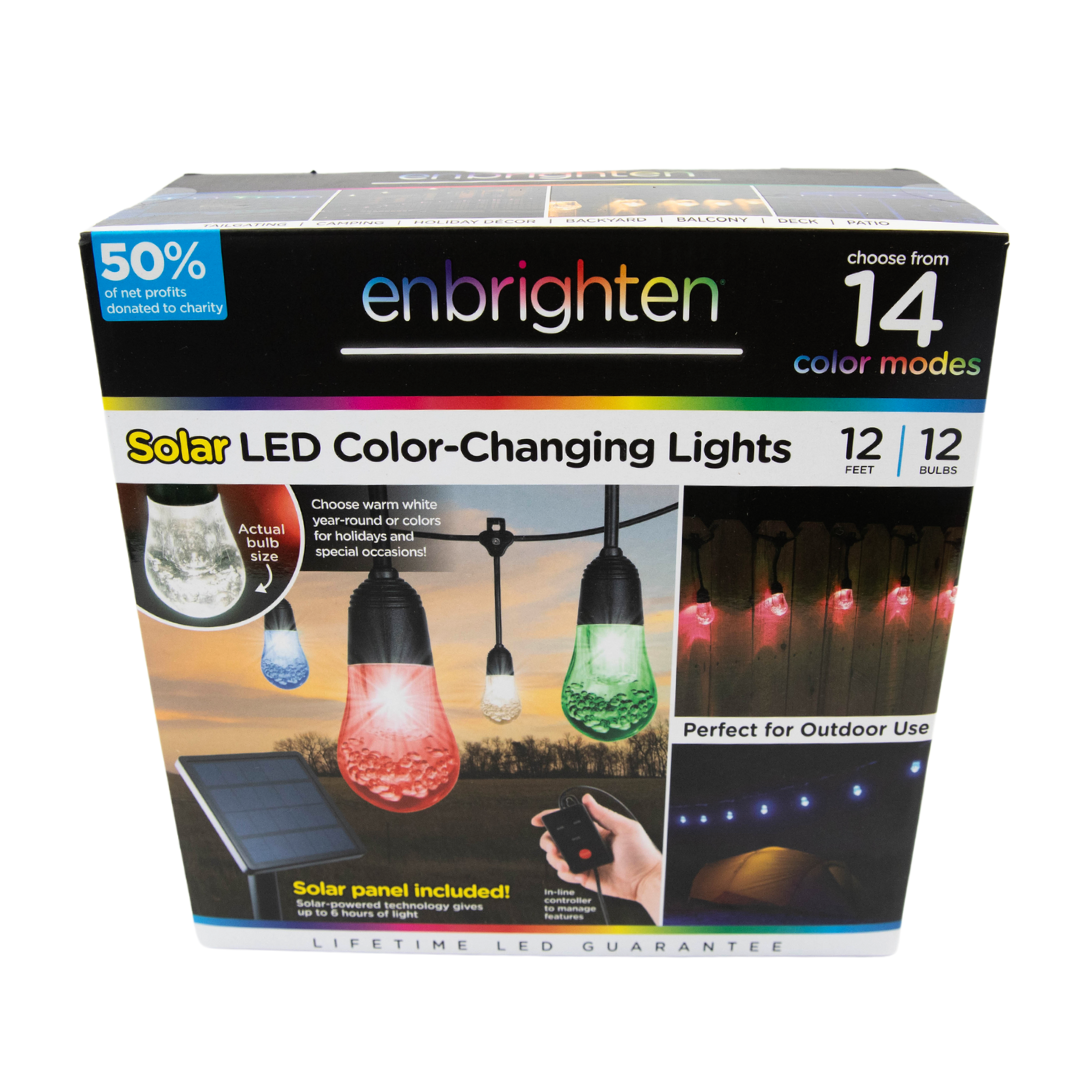 Solar led color changing lights clearance