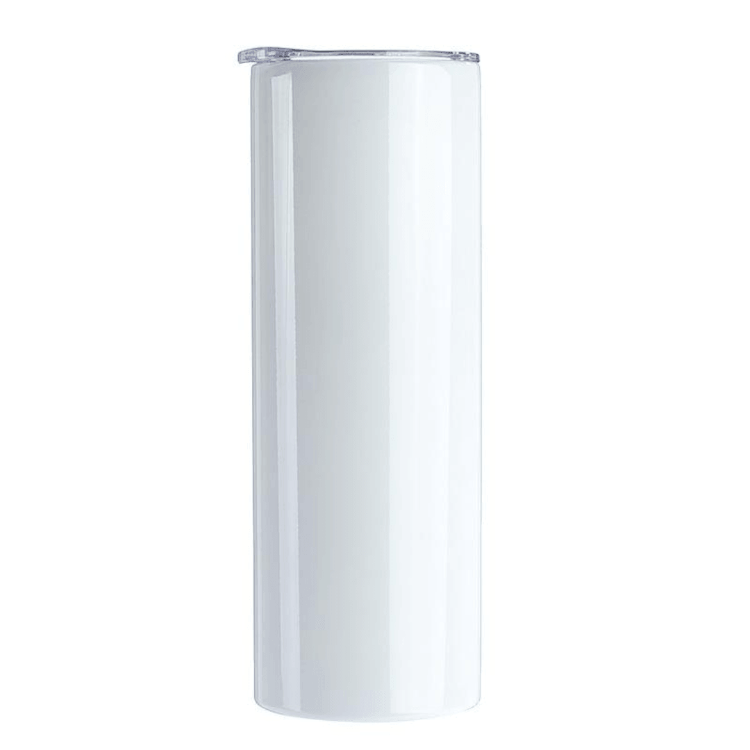 Flat Bottom White Blank Sublimation Tumbler 20 oz