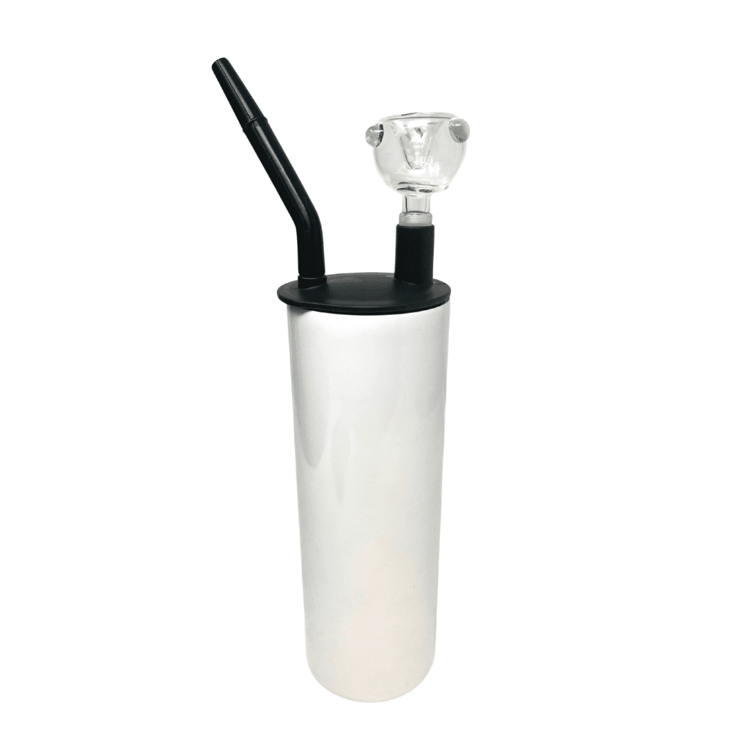 20 oz Sublimation Blank White Straight Hookah Tumbler