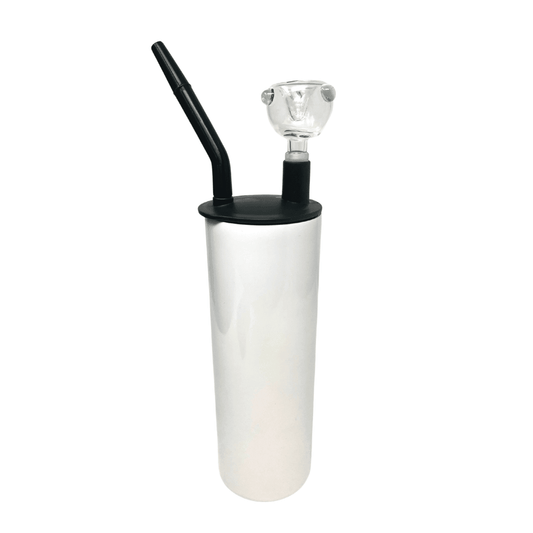 20 oz Sublimation Blank White Straight Hookah Tumbler