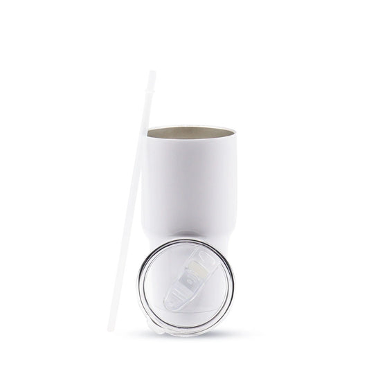 30oz  Sublimation White Car Tumbler