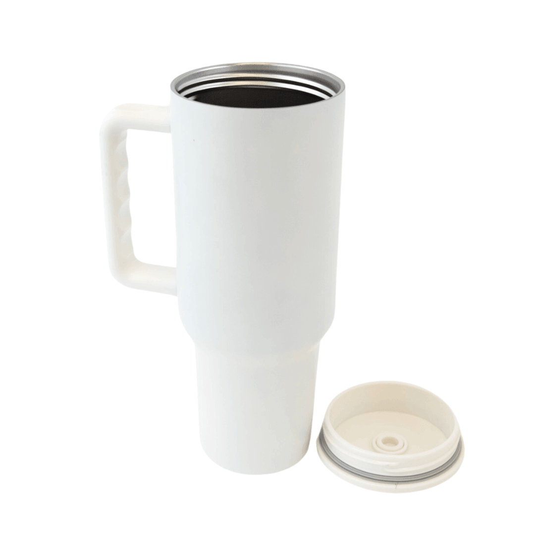 40 oz Sublimation Trek Simple Modern Style Tumbler with Color Lid *NEW STYLE*