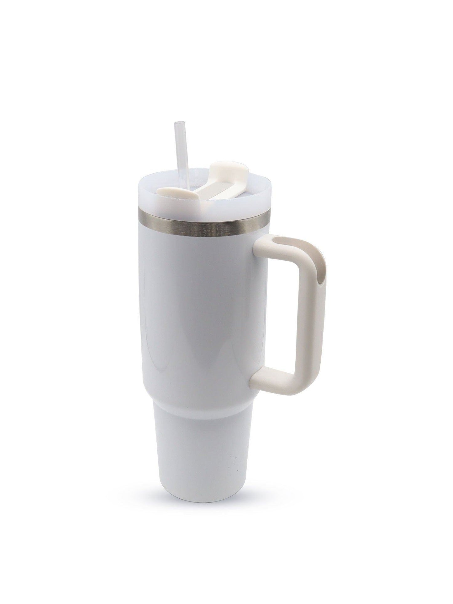 40 oz Sublimation Tall Blank Tumbler w/ Silicone Handle - Version 2