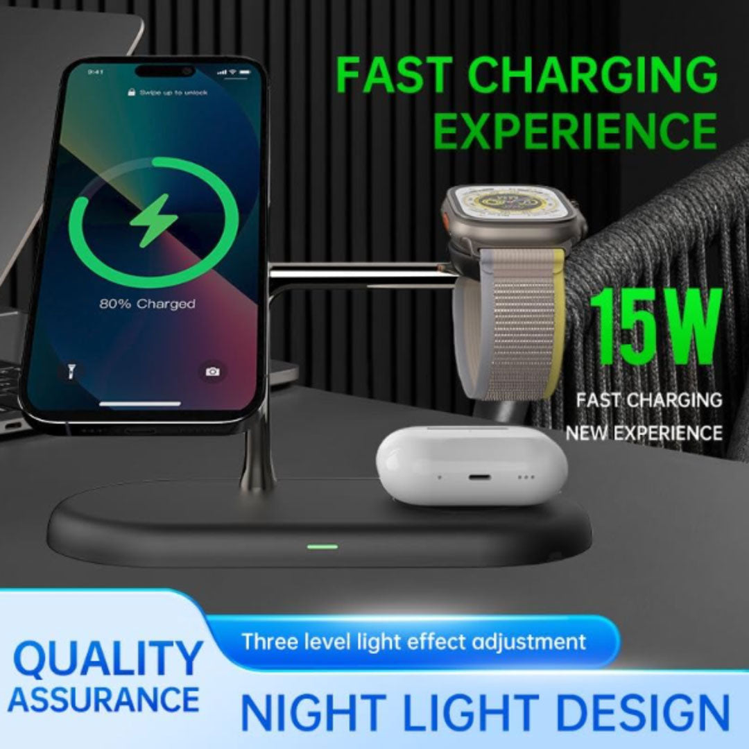 5 in 1 Charging Station for Apple Devices Mag-Safe Charger iPhone 16/15/14/13/12