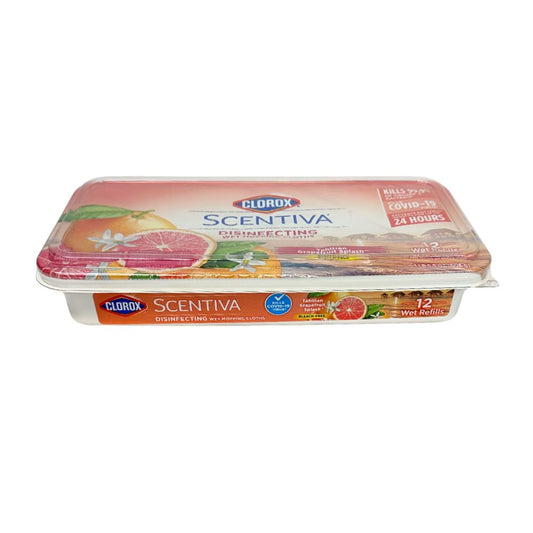 Clorox Scentiva Tahitian Grapefruit Splash 12ct Wet Mop