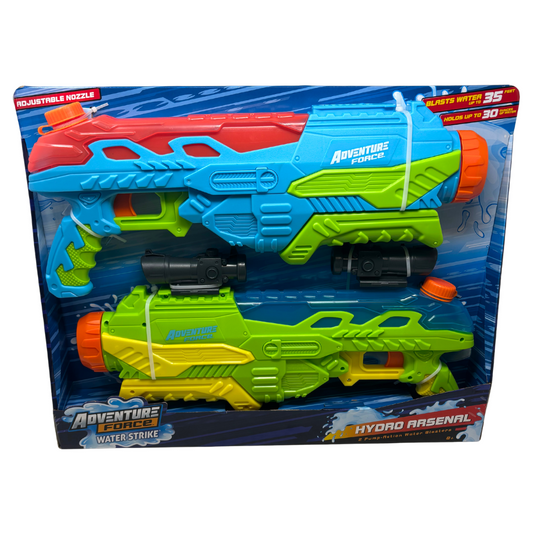 Adventure Force Hydro Arsenal Water Blasters 2 pack, Age 6+