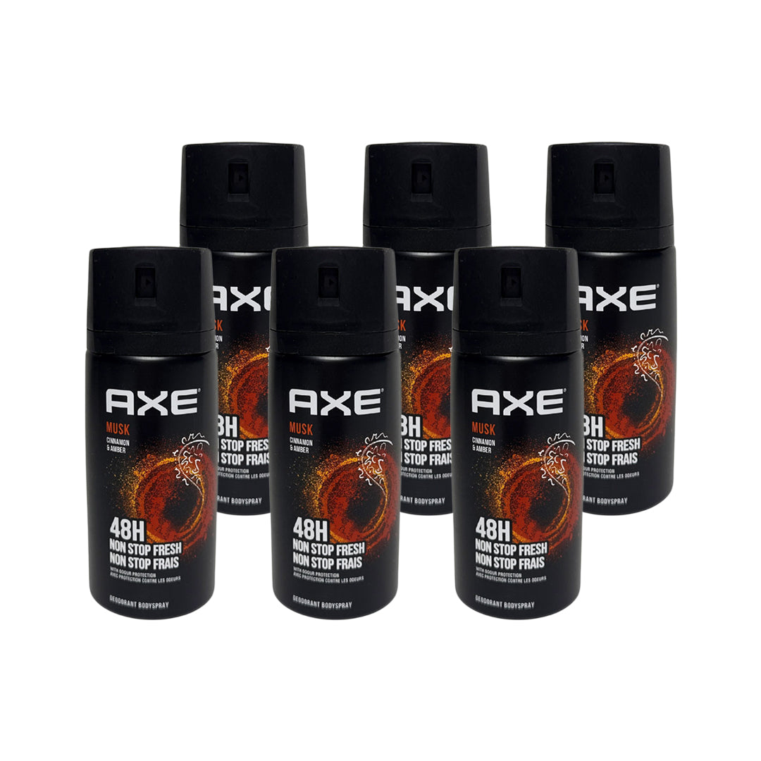 Axe Musk Cinnamon & Amber 150 ml (SOLD BY CASE) 6 / Carton