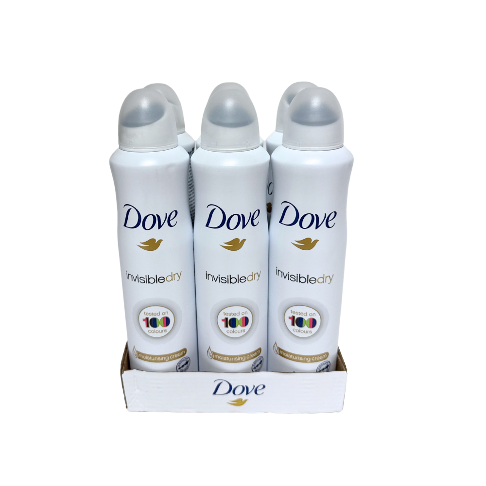 Dove Deodorant Spray Invisible Dry 200ml (SOLD BY CASE) 6 / Carton