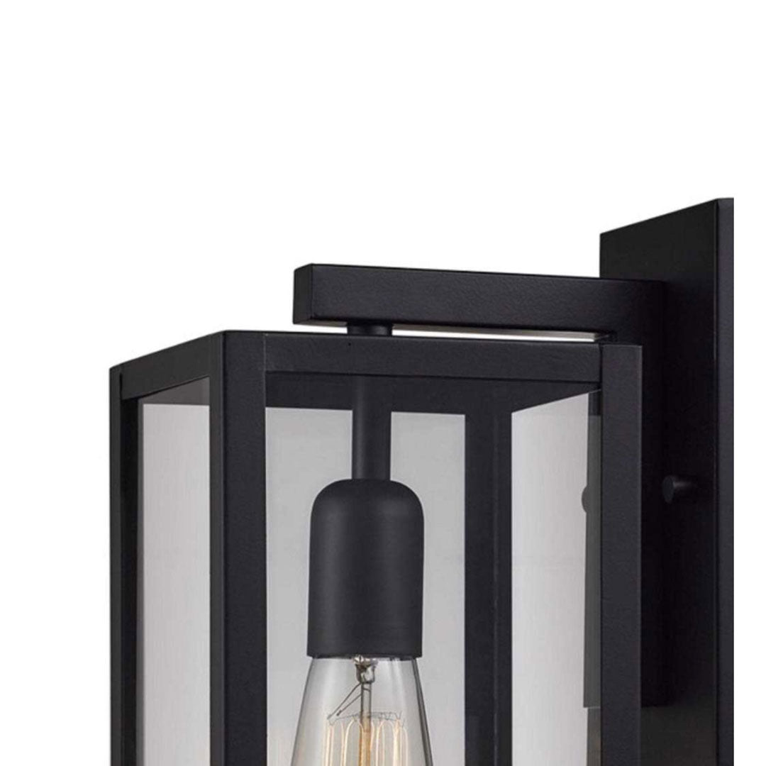 Globe Electric Hurley Black Modern Indoor/Outdoor 1-Light Wall Sconce