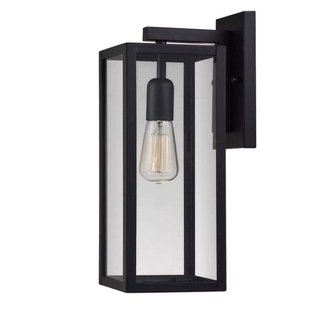 Globe Electric Hurley Black Modern Indoor/Outdoor 1-Light Wall Sconce