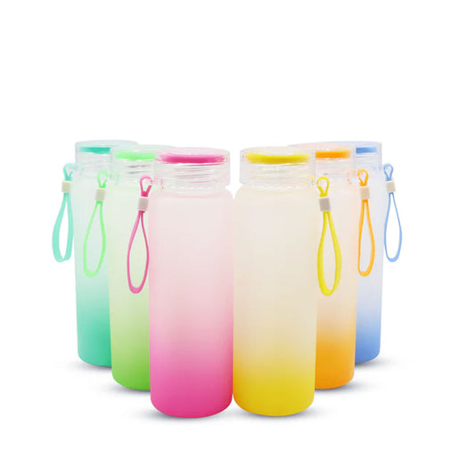 17 oz Kupresso Premium Sublimation Blank Glass Water Bottle Tumbler (ONLINE ONLY)