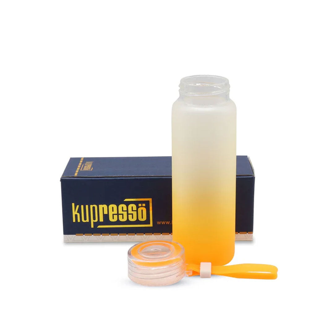 17 oz Kupresso Premium Sublimation Blank Glass Water Bottle Tumbler (ONLINE ONLY)