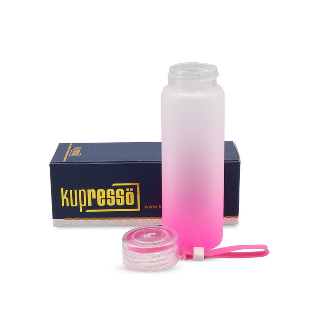 17 oz Kupresso Premium Sublimation Blank Glass Water Bottle Tumbler (ONLINE ONLY)