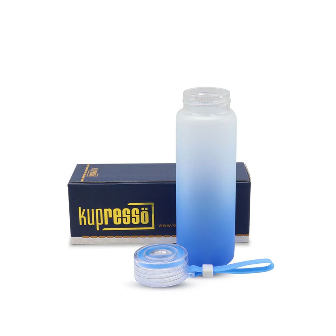 17 oz Kupresso Premium Sublimation Blank Glass Water Bottle Tumbler (ONLINE ONLY)