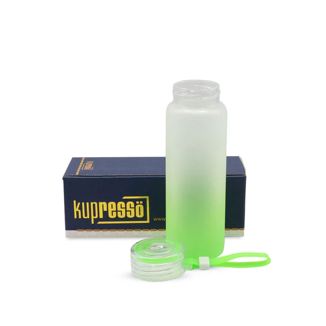 17 oz Kupresso Premium Sublimation Blank Glass Water Bottle Tumbler (ONLINE ONLY)