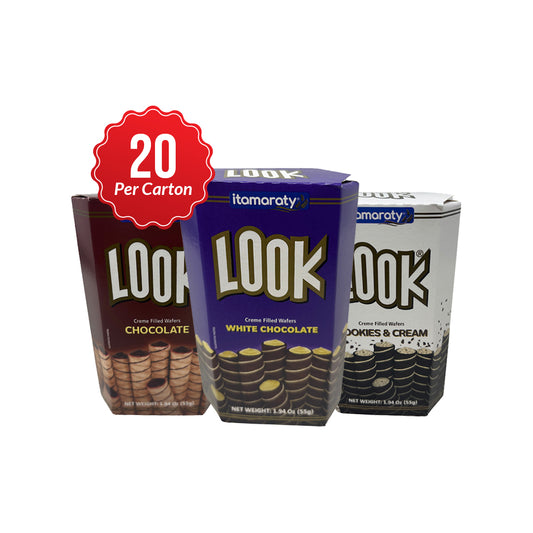 LOOK Rolled Wafer 1.94oz (SOLD BY CASE)  20 PK / Carton