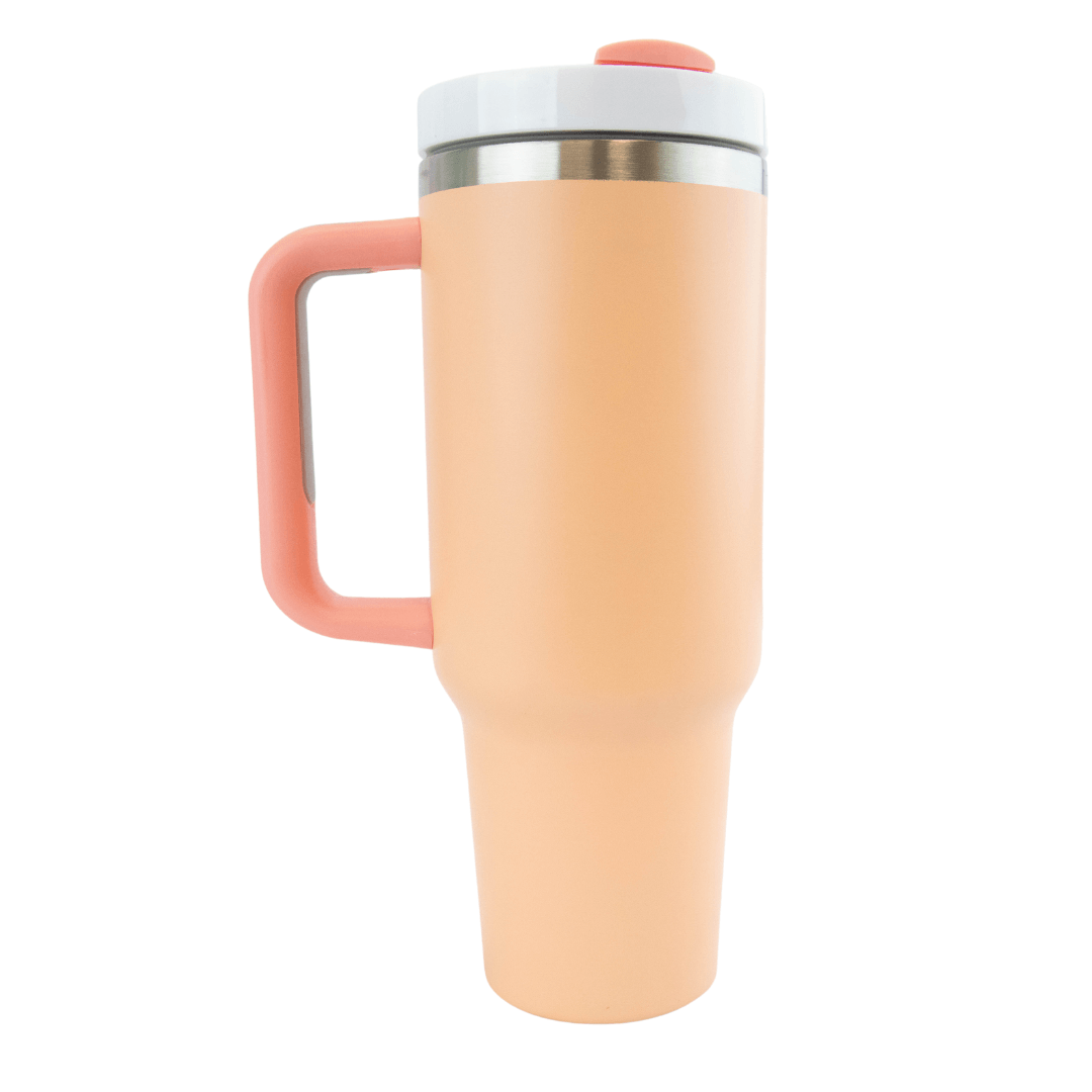40 oz Sublimation Matte Tall Car Tumbler with Handle Color Assortment