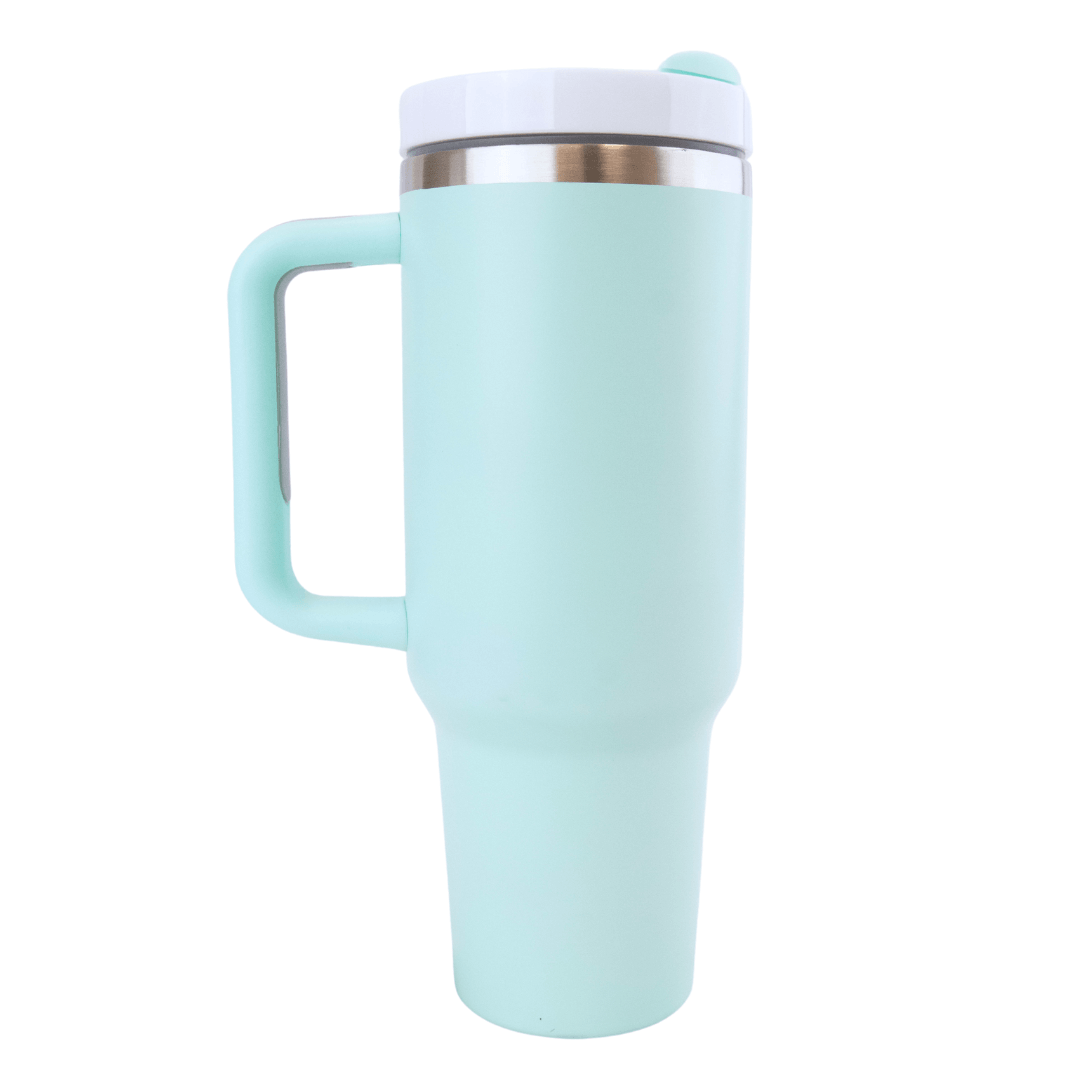 40 oz Sublimation Matte Tall Car Tumbler with Handle Color Assortment
