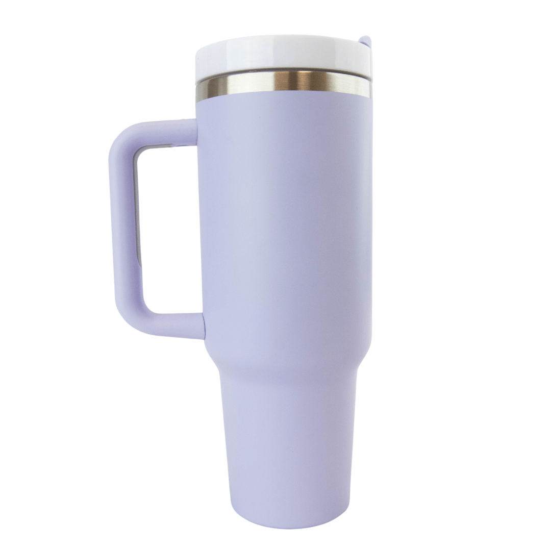 40 oz Sublimation Matte Tall Car Tumbler with Handle Color Assortment