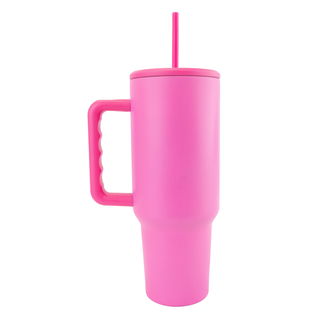 40 oz Sublimation or Laser Etch Trek Simple Modern Style Tumbler with Color Lid *NEW STYLE*