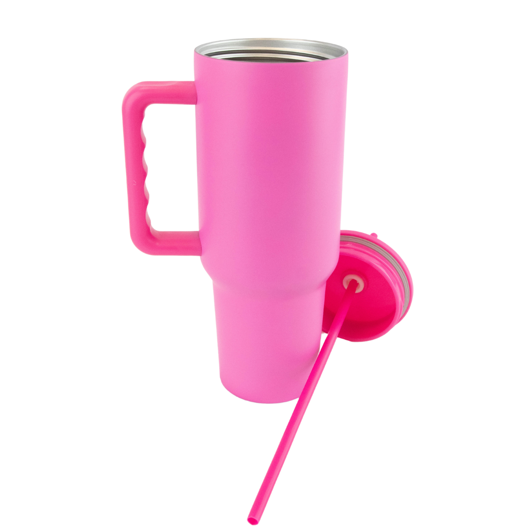 40 oz Sublimation or Laser Etch Trek Simple Modern Style Tumbler with Color Lid *NEW STYLE*