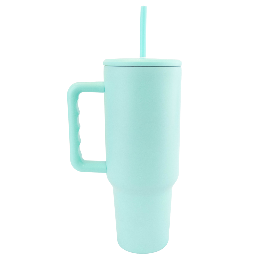 40 oz Sublimation or Laser Etch Trek Simple Modern Style Tumbler with Color Lid *NEW STYLE*