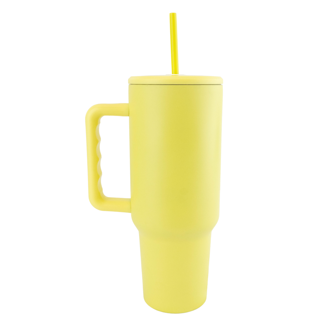 40 oz Sublimation or Laser Etch Trek Simple Modern Style Tumbler with Color Lid *NEW STYLE*