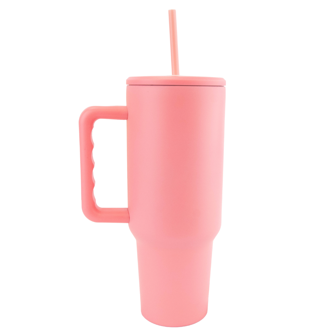 40 oz Sublimation or Laser Etch Trek Simple Modern Style Tumbler with Color Lid *NEW STYLE*