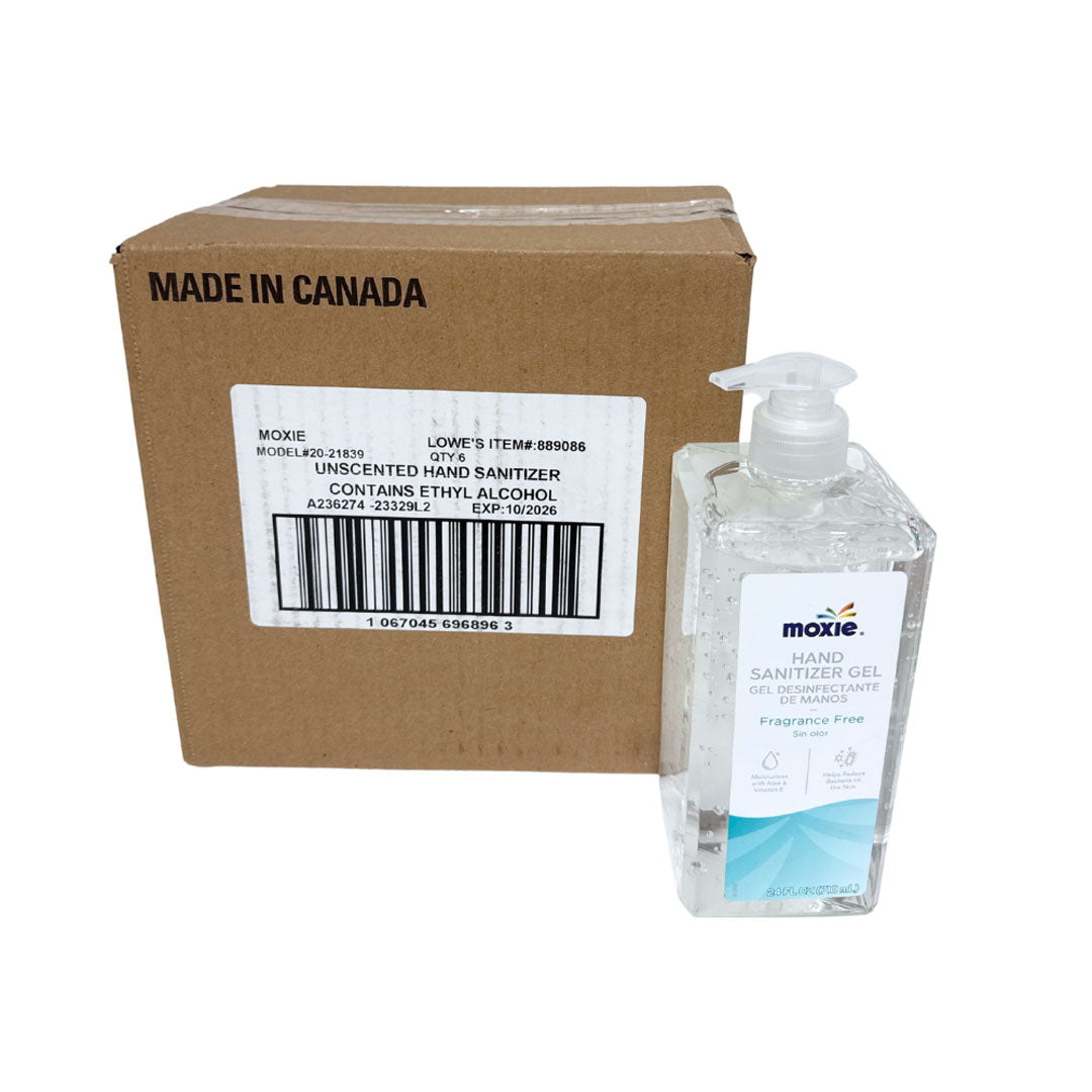 Moxie Hand Sanitizer Gel 24 oz (SOLD BY CASE) 6/Carton