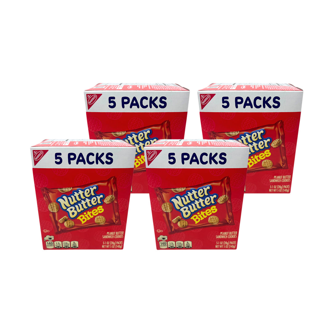 Nabisco Nutter Butter Bites 5 Packs (SOLD BY CASE) 4 / Carton, BEST BY 9/1/2025