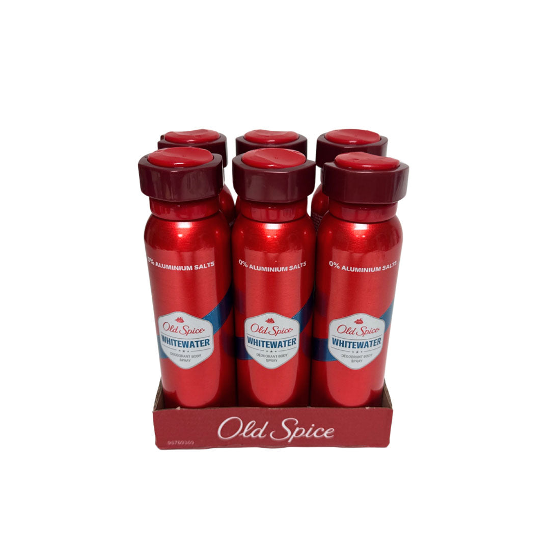 Old Spice Whitewater Deodorant 150ml (SOLD BY CASE) 6 / Carton