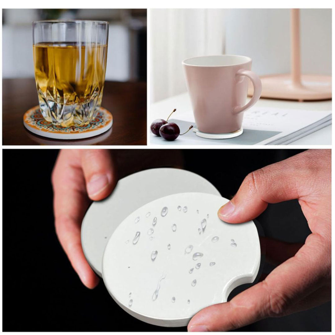 Sublimation 3in Ceramic Car Coaster