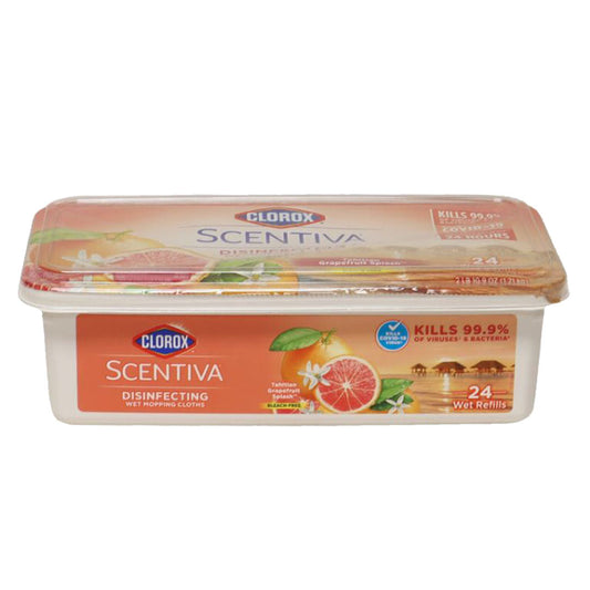 Clorox Scentiva Tahitian Grapefruit Splash 24ct Wet Mop