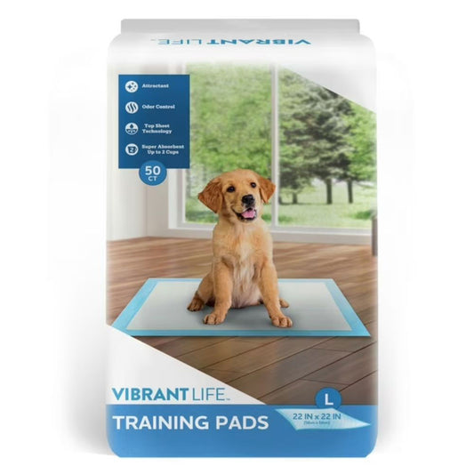 Vibrant Life Pup Training Pads Large, 50ct