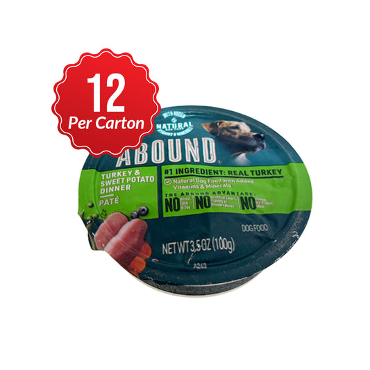 Abound Dog Food Turkey & Sweet Potato Dinner (SOLD BY CASE) 12 / Carton