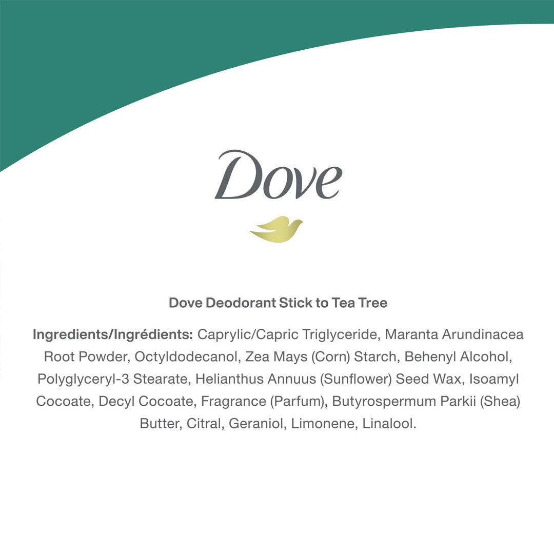 Dove Care by Plants Tea Tree 24H Deodorant 2.6 oz