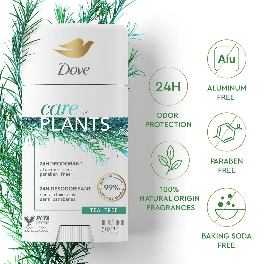 Dove Care by Plants Tea Tree 24H Deodorant 2.6 oz
