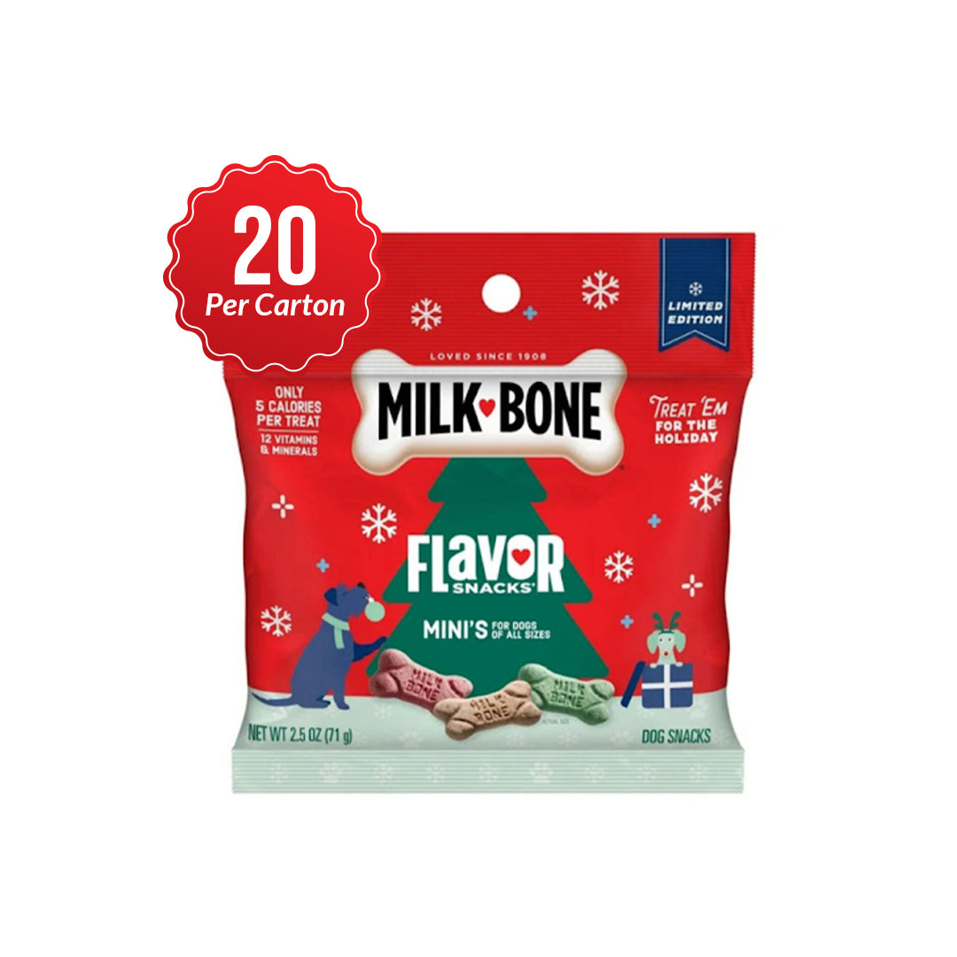 Milk-Bone Flavor Snack Mini's 2.5 oz (SOLD BY CASE) 20 / Carton