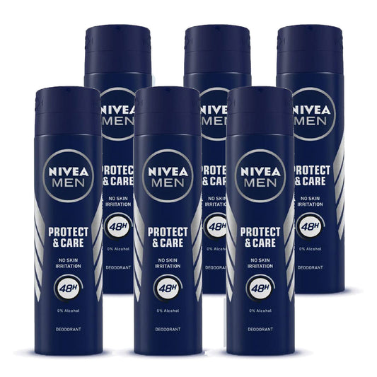 Nivea Men Protect & Care Deodorant 48 Hour 150ml (SOLD AS CASE) 6/ Carton