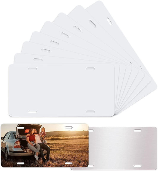 Sublimation Automotive License Plate Blanks .65 MM Thick- White