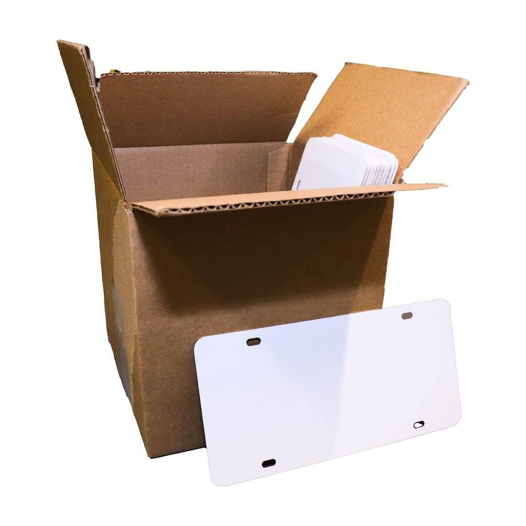Sublimation Automotive License Plate Blanks .65 MM Thick- White