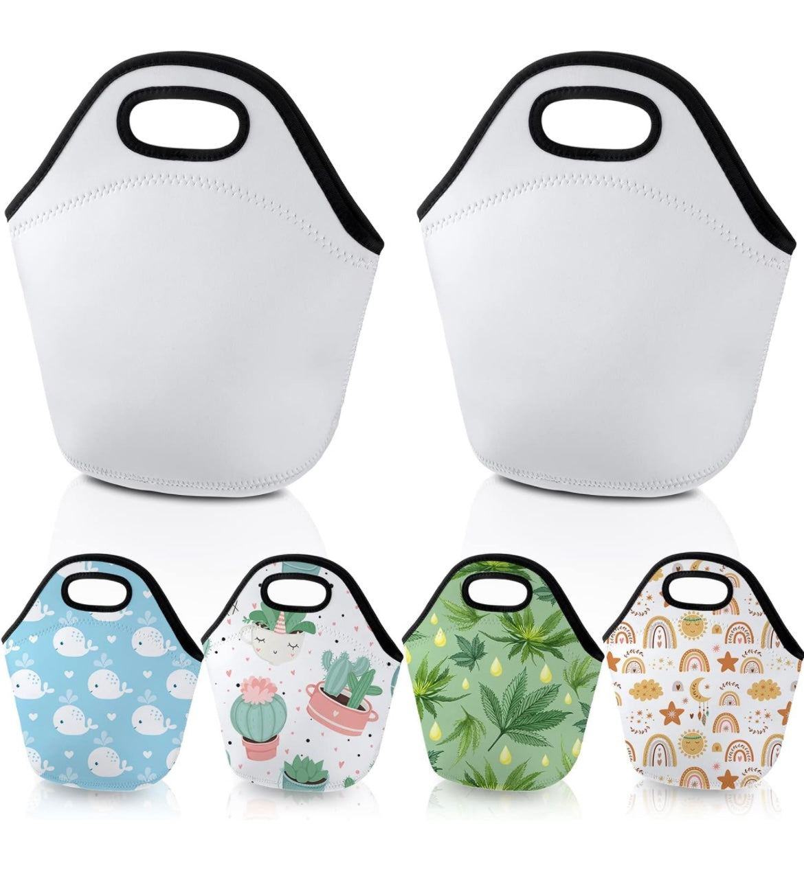 Sublimation Double Sided White Reusable Lunch Bag