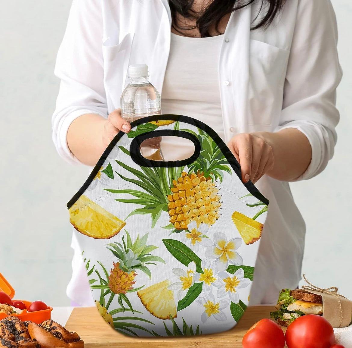 Sublimation Double Sided White Reusable Lunch Bag