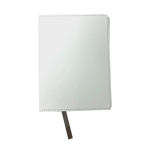 Sublimation PU Leather White Mini Journal Size A6
