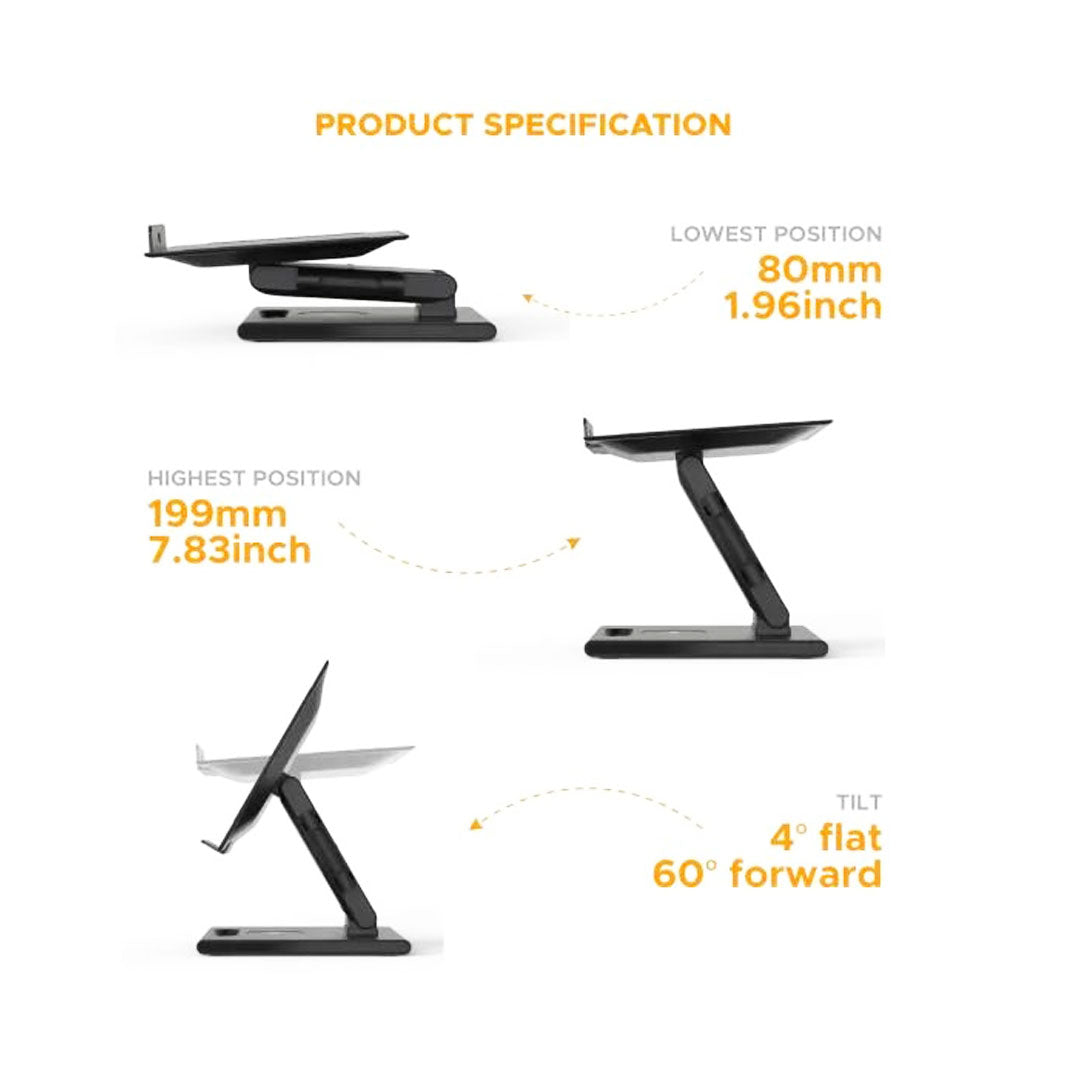 Zview Notebook Lifter with Charging Pad