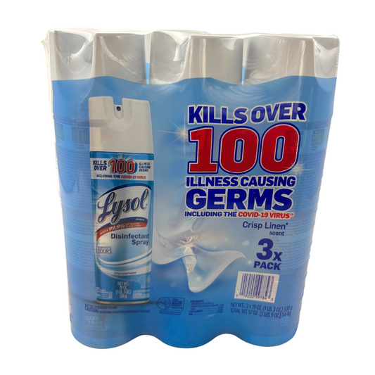 Lysol Disinfectant Spray 19oz 3 pack