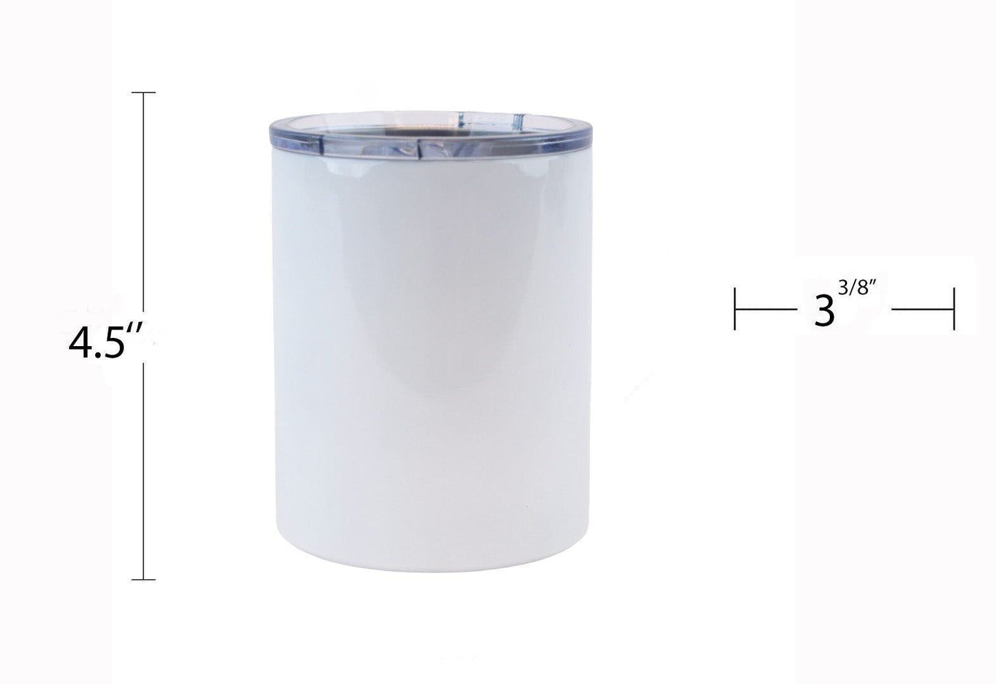 10 oz Sublimation Blank White Low Ball Tumbler