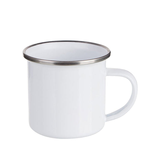 10 oz Sublimation White Enamel Mug
