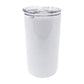 12 oz Sublimation Blank Tumbler Sippy Cup White with Dual Lids- Handle Lid & Sliding Lid